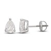 Thumbnail Image 1 of Lab-Created Diamond Solitaire Stud Earrings 1 ct tw Pear-shaped 14K White Gold (SI2/F)