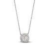 Thumbnail Image 3 of Lab-Grown Diamond Solitaire Necklace 4 ct tw Round 14K White Gold 19" (SI2/F)