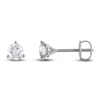 Thumbnail Image 0 of Certified Diamond Solitaire Earrings 1 ct tw Round 18K White Gold (SI2/I)