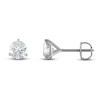 Thumbnail Image 0 of Certified Diamond Solitaire Earrings 2 ct tw Round 18K White Gold (SI2/I)