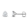 Thumbnail Image 1 of Certified Diamond Solitaire Earrings 2 ct tw Round 18K White Gold (SI2/I)
