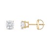 Thumbnail Image 2 of Certified Diamond Solitaire Stud Earrings 1 ct tw Round 14K Yellow Gold (I1/I)