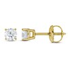 Thumbnail Image 2 of Lab-Created Diamond Solitaire Stud Earrings 1/2 ct tw Round 14K Yellow Gold (SI2/F)