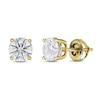 Thumbnail Image 0 of Lab-Created Diamond Solitaire Stud Earrings 1 1/2 ct tw Round 14K Yellow Gold (SI2/F)
