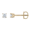 Thumbnail Image 2 of Diamond Solitaire Stud Earrings 1/4 ct tw Round 14K Yellow Gold (I1/I)