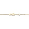 Thumbnail Image 2 of Lab-Created Diamond Solitaire Necklace 1/2 ct tw Round 14K Yellow Gold 19" (SI2/F)