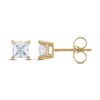 Thumbnail Image 1 of Diamond Solitaire Stud Earrings 1-1/2 ct tw Princess 14K Yellow Gold (I1/I)