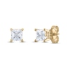Thumbnail Image 1 of Diamond Solitaire Stud Earrings 1-1/2 ct tw Princess 14K Yellow Gold (I1/I)