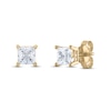 Thumbnail Image 2 of Diamond Solitaire Stud Earrings 1-1/2 ct tw Princess 14K Yellow Gold (I1/I)