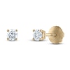 Thumbnail Image 1 of Certified Diamond Solitaire Stud Earrings 1/3 ct tw Round 14K Yellow Gold (I1/I)