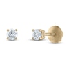 Thumbnail Image 2 of Certified Diamond Solitaire Stud Earrings 1/3 ct tw Round 14K Yellow Gold (I1/I)