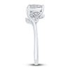 Thumbnail Image 2 of Diamond Engagement Ring 3/8 ct tw Pear-shaped/Round 14K White Gold