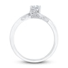 Thumbnail Image 3 of Diamond Engagement Ring 3/8 ct tw Pear-shaped/Round 14K White Gold