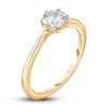 Thumbnail Image 2 of Diamond Cathedral Solitaire Engagement Ring 1/2 ct tw Round 14K Yellow Gold (I2/I)
