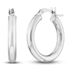 Thumbnail Image 0 of Polished Hoop Earrings 14K White Gold 20mm