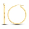 Thumbnail Image 2 of Polished Square Hoop Earrings 14K Yellow Gold 30mm