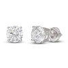 Lab-Created Diamond Solitaire Stud Earrings 4 ct tw Round 14K White Gold (SI2/F)