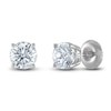 Thumbnail Image 1 of Certified Diamond Solitaire Stud Earrings 1-1/5 ct tw Round 14K White Gold (I1/I)
