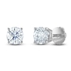 Thumbnail Image 2 of Certified Diamond Solitaire Stud Earrings 1-1/5 ct tw Round 14K White Gold (I1/I)