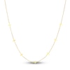 Thumbnail Image 1 of 7 Cross Station Necklace 14K Yellow Gold 16"