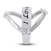 Thumbnail Image 3 of Diamond Promise Ring 1/8 ct tw Round 14K White Gold