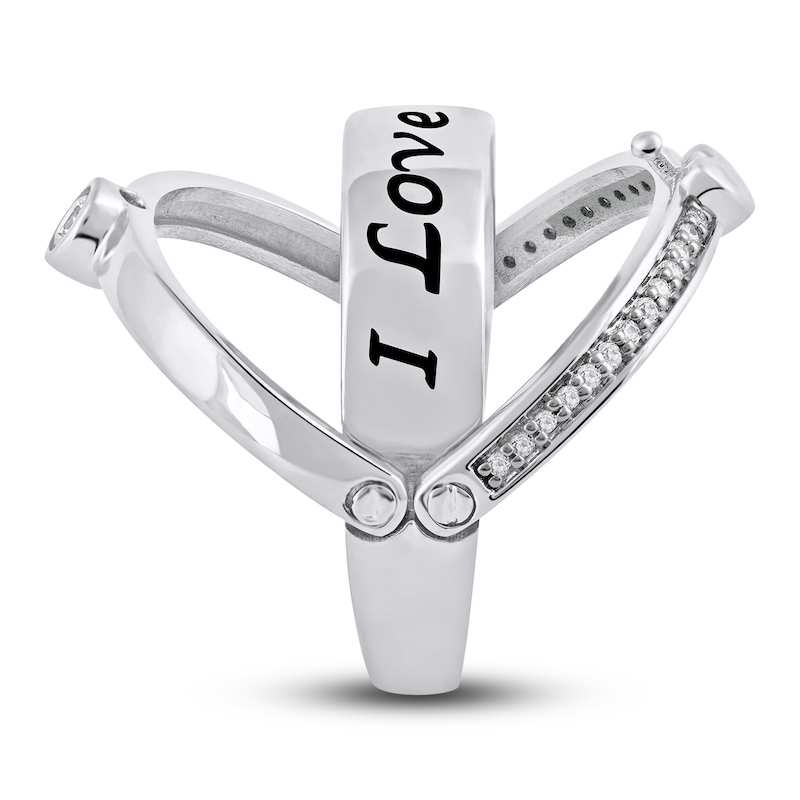 Main Image 3 of Diamond Promise Ring 1/8 ct tw Round 14K White Gold
