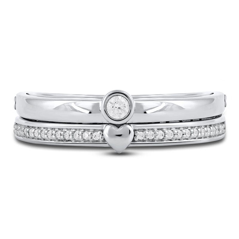 Main Image 6 of Diamond Promise Ring 1/8 ct tw Round 14K White Gold