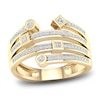 Thumbnail Image 1 of Diamond Stackable Ring 1/4 ct tw Round/Princess 14K Yellow Gold