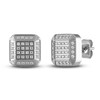 Men's Diamond Earrings 1/3 ct tw Round Stainless Steel