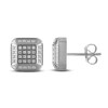 Men's Diamond Earrings 1/3 ct tw Round Stainless Steel