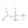 Thumbnail Image 1 of Diamond Cancer Constellation Earrings 1/8 ct tw Round 14K White Gold