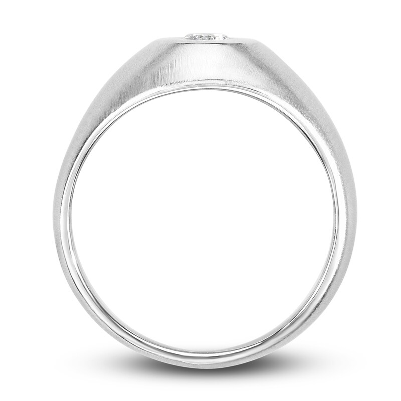Men's Diamond Anniversary Ring 1/5 ct tw Round 14K White Gold