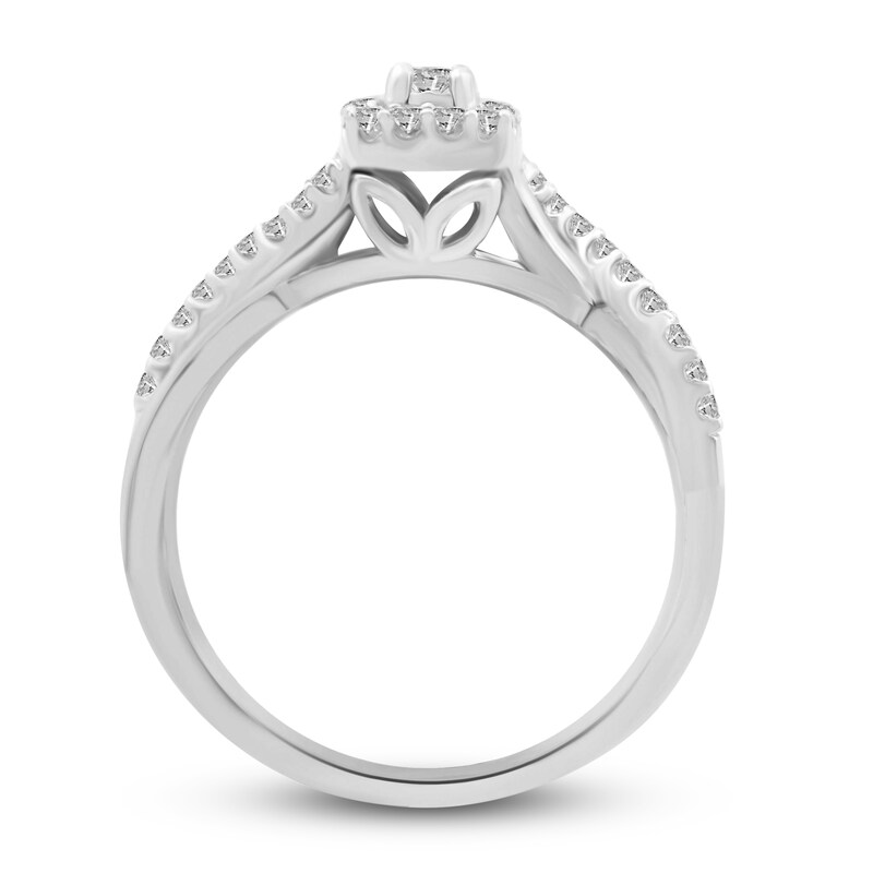 Main Image 3 of Diamond Bridal Set 3/8 ct tw Round 10K White Gold