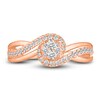 Diamond Engagement Ring 3/8 ct tw Round 10K Rose Gold