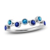 Thumbnail Image 1 of Juliette Maison Natural Blue Sapphire & Natural Blue Zircon Ring 10K White Gold