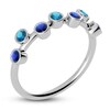 Thumbnail Image 2 of Juliette Maison Natural Blue Sapphire & Natural Blue Zircon Ring 10K White Gold