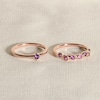 Thumbnail Image 4 of Juliette Maison Natural Blue Sapphire & Natural Blue Zircon Ring 10K White Gold