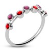 Thumbnail Image 2 of Juliette Maison Natural Rhodolite Garnet & Natural Ruby Ring 10K White Gold