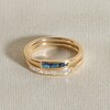 Thumbnail Image 4 of Juliette Maison Natural Amethyst Baguette Bar Ring 10K White Gold
