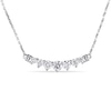Thumbnail Image 1 of Diamond Bar Necklace 3/4 ct tw Round 14K White Gold 17"