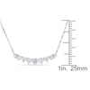 Thumbnail Image 3 of Diamond Bar Necklace 3/4 ct tw Round 14K White Gold 17"