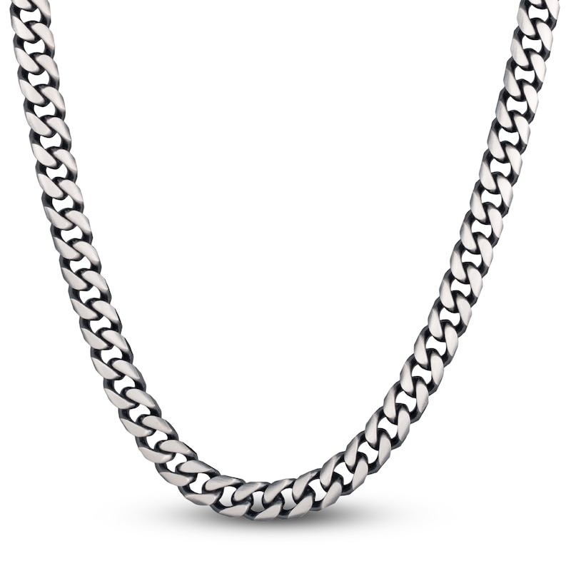 Curb Link Necklace Sterling Silver 24\