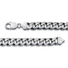 Thumbnail Image 3 of Curb Link Necklace Sterling Silver 24" 9mm