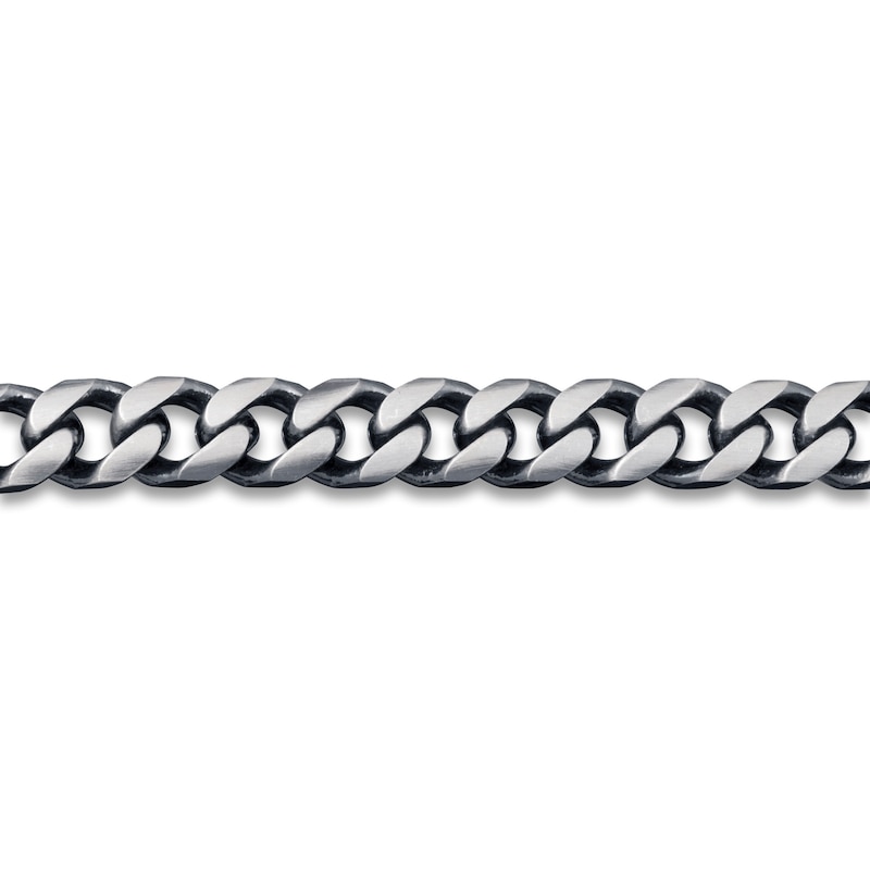 Main Image 4 of Curb Link Necklace Sterling Silver 24" 9mm