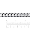 Thumbnail Image 5 of Curb Link Necklace Sterling Silver 24" 9mm