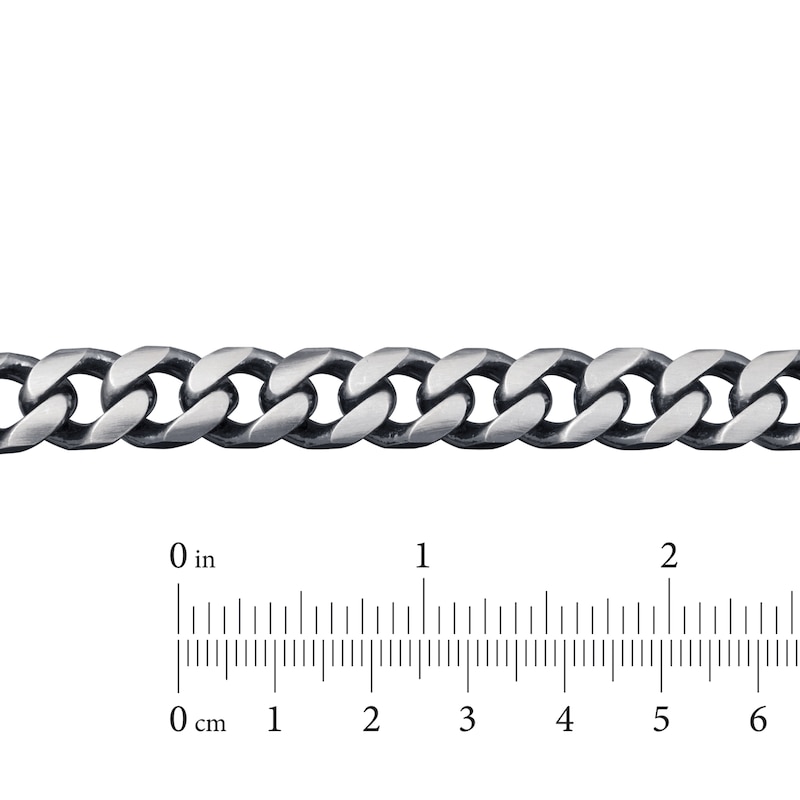 Main Image 5 of Curb Link Necklace Sterling Silver 24" 9mm