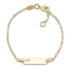 Thumbnail Image 1 of Children's ID Heart Bracelet 14K Yellow Gold 6"