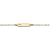 Thumbnail Image 2 of Children's ID Heart Bracelet 14K Yellow Gold 6"