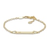 Thumbnail Image 3 of Children's ID Heart Bracelet 14K Yellow Gold 6"