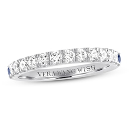 Vera Wang WISH Diamond & Sapphire Band 1/2 carat tw 14K Gold
